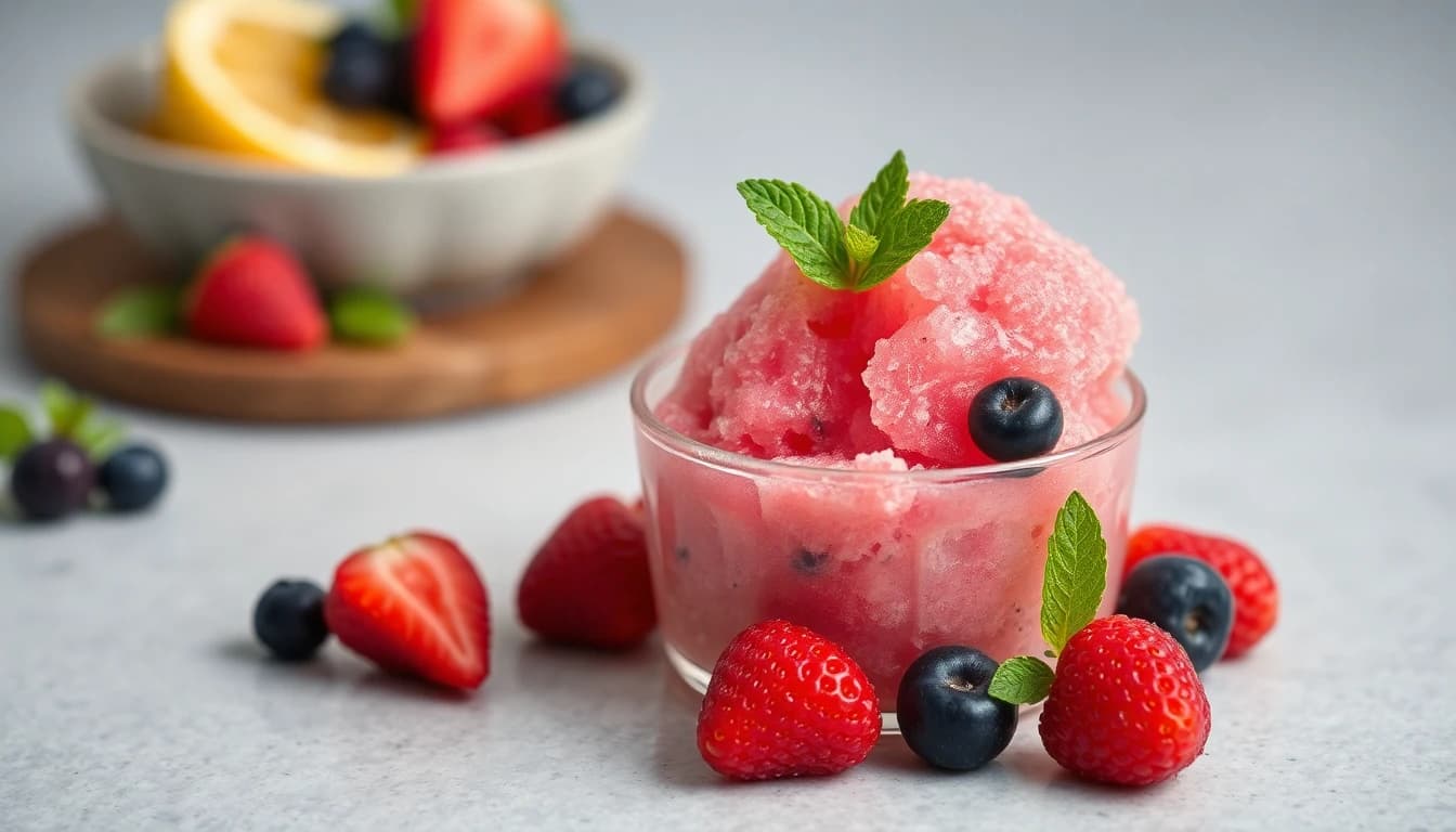Vegan Fruit Sorbet