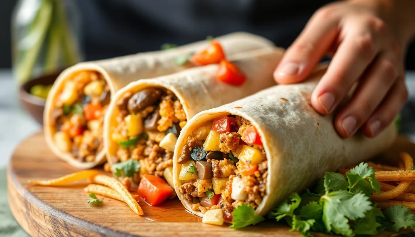 Vegan Whole-Food Plant-Based Burritos