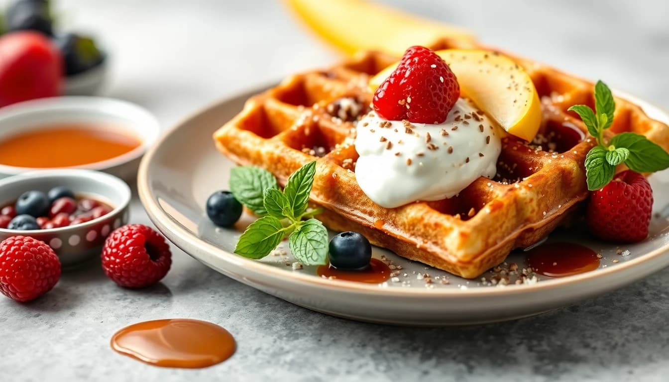 Vegan Whole-Food Plant-Based Waffles